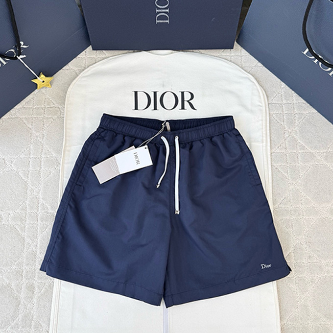 dior mini logo embroidery beach swim shorts